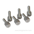 6061 color aluminum flat head knurling thumb screw